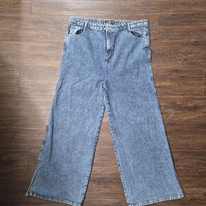 Boohoo Light Blue Flare Jeans